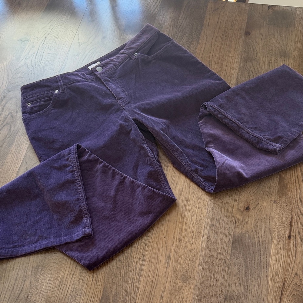 J.Jill Women's 10 Purple Corduroy Pants